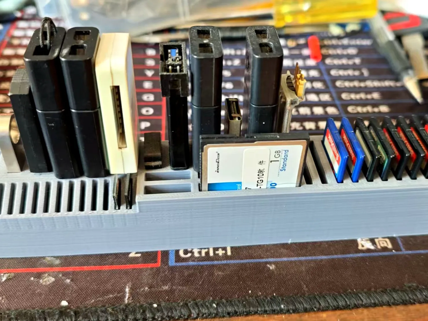 Storage card holder for usb flash drives and sd cards by user 612462622