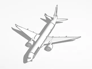 White Cathay Pacific 777 Model