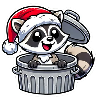Raccoon Gift Tag