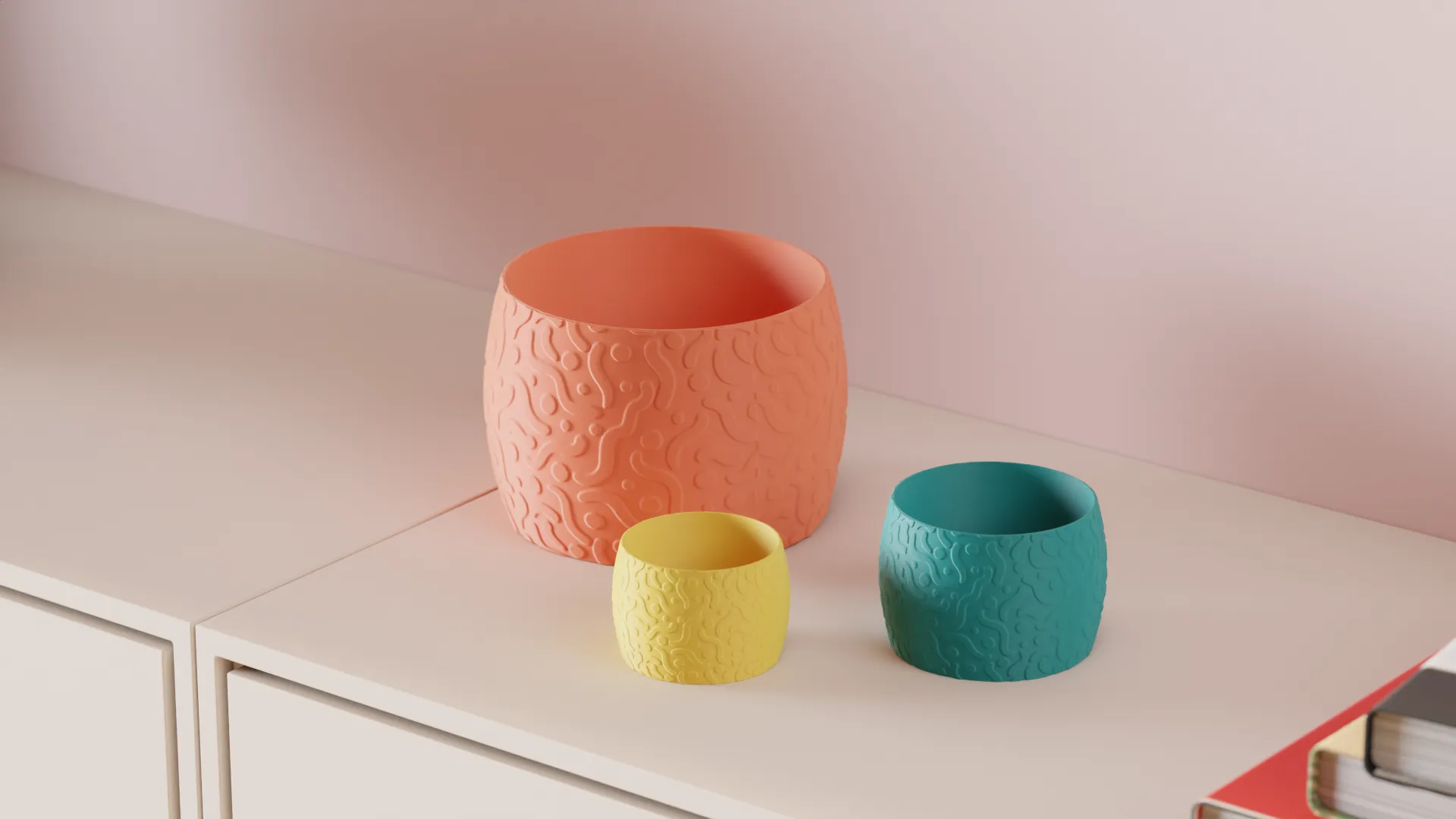 Wood Plant Pot. Tree Trunk Style Planter by Abstractia Design - MakerWorld