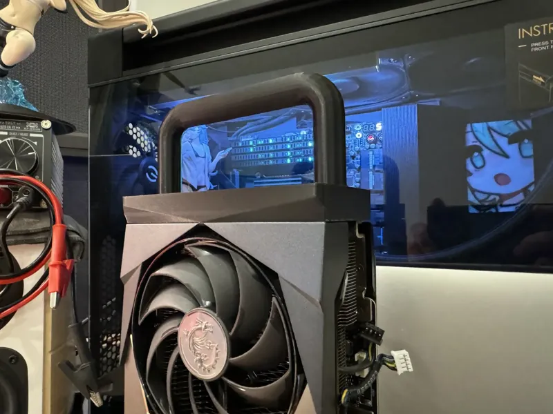 msi3080ti超龙 显卡 封顶把手