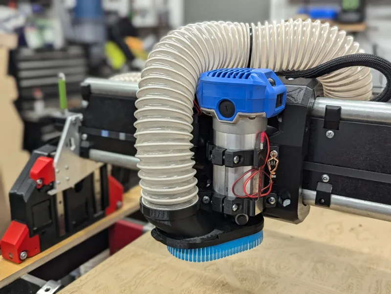 Kobalt Tool Mount and Dust Shoe, LowRider 4 CNC