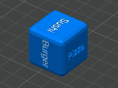 Customizable Rounded Dice with Engraved Words