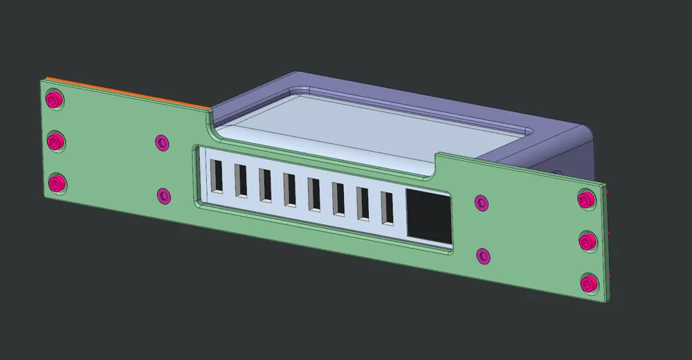 10 Inch Rack Usb Power Rack 10-inch USB Power Supply MK1 - Free 3D Print Model - MakerWorld