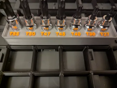 Gridfinity Cut Out for Icon Torx Bits