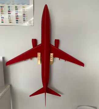 bambu X boeing 737 wall mount