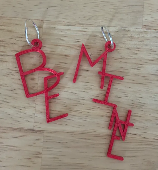 Valentine earrings "Be Mine"