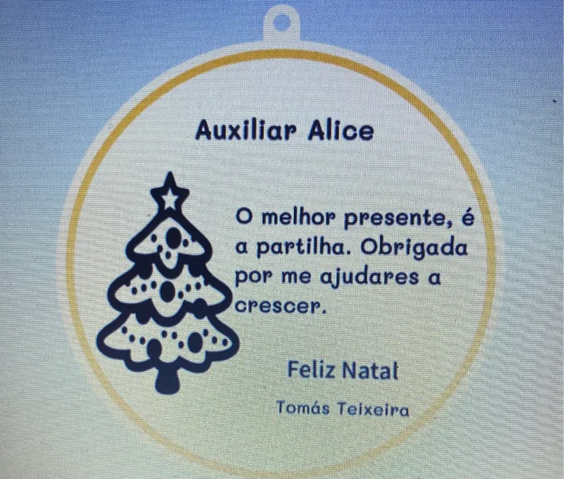 Lembrança para auxiliar