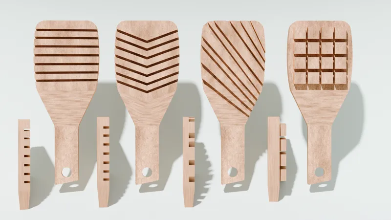 Clay texturing tools
