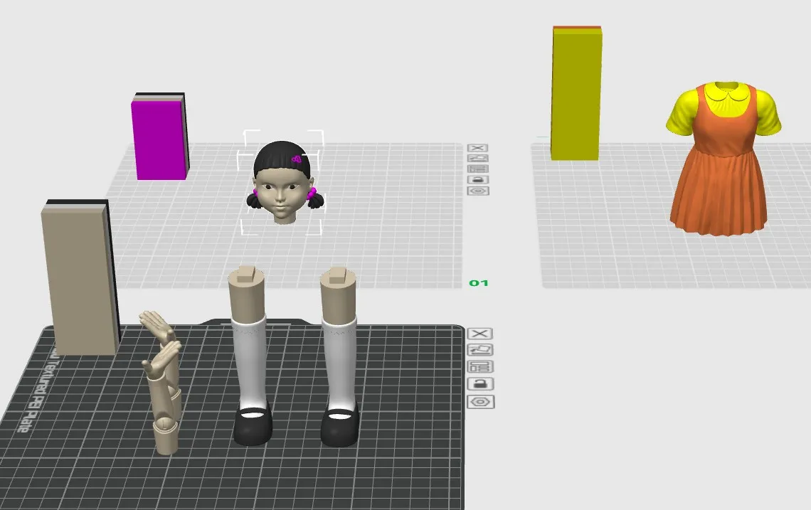 Doll Yong-Hee Squid Game Multi Part/colors by Art3DMaker MakerWorld ...