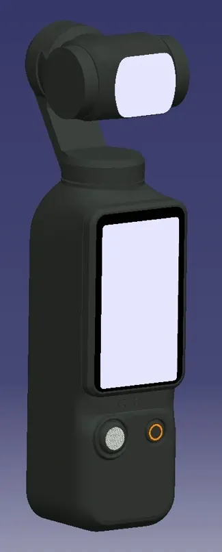 非精确测量逆向建模大疆pocket3（REVERSE MODELING-DJI POCKET3）