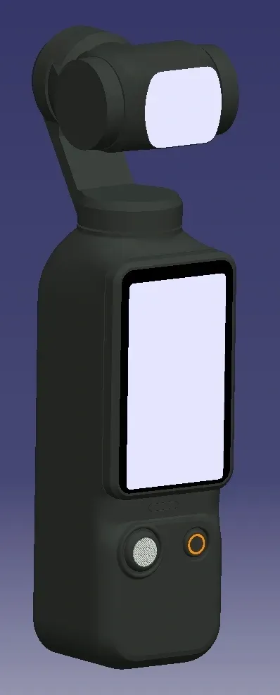 非精确测量逆向建模大疆pocket3（REVERSE MODELING-DJI POCKET3）