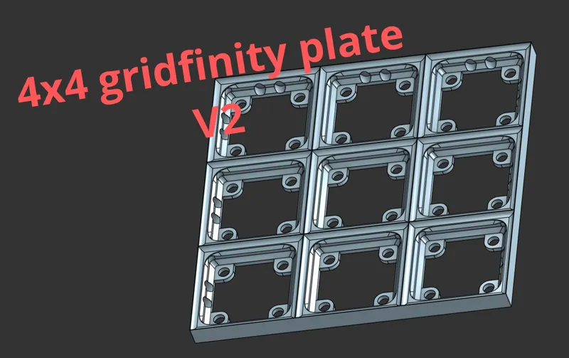 gridfinity 3x3 plate V2