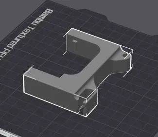A1 mini X cable guide with PTFE tube holder
