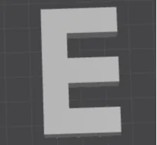 Letter E