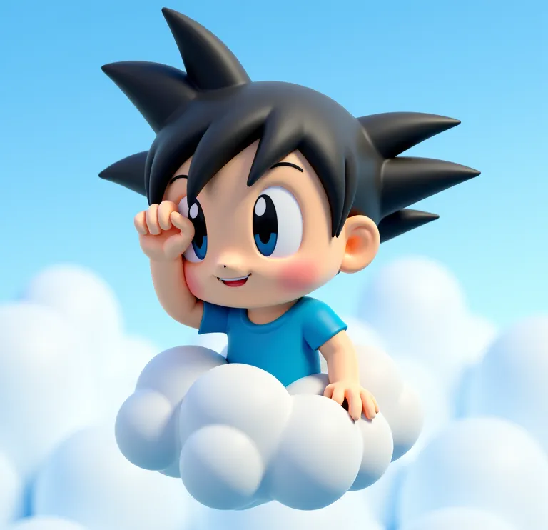 Goku en la nube
