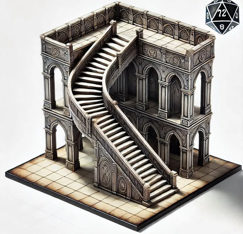 dungeon and dragons staircase