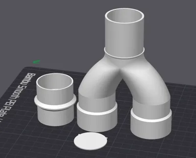 40mm exhaust three-way valve with check valve
