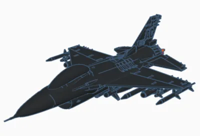 Model of F-16(With Weapons)
