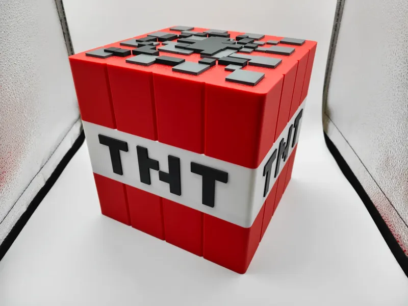我的世界TNT方块防尘收纳盒