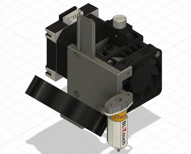 Soporte Hemera/Matrix BLtouch Kingroon KP3S 3.0