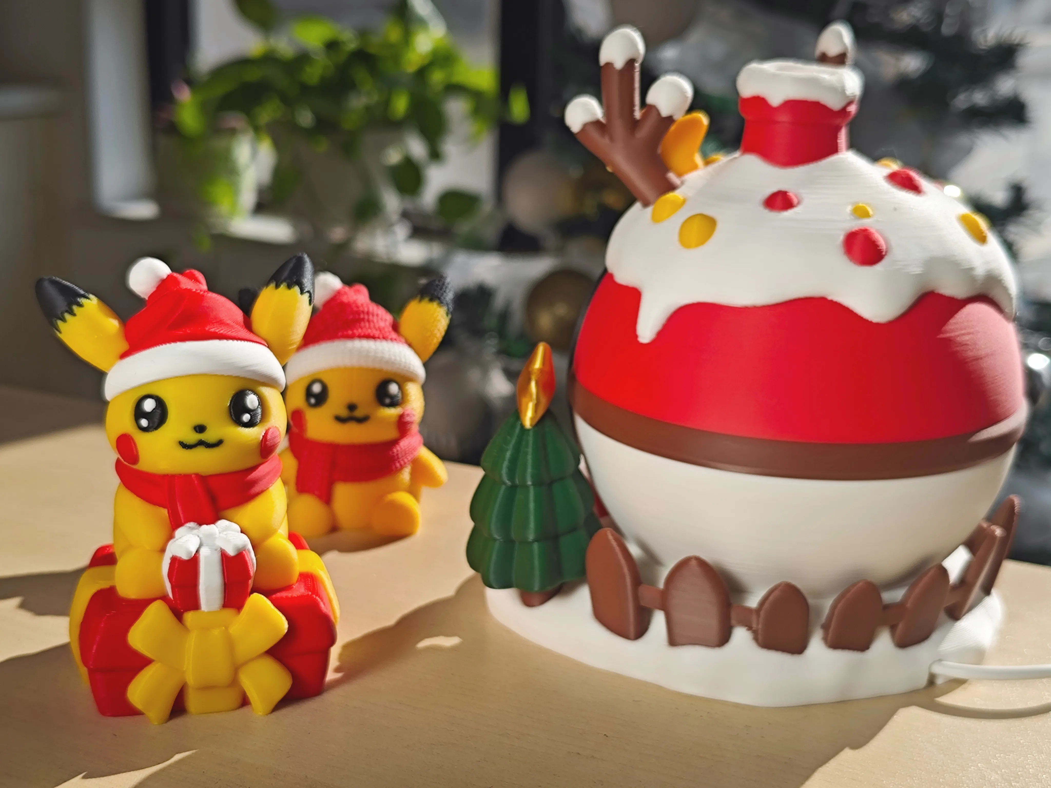 Pikachu Ranch Model Pikachu's New Year's Round little House by 花田小猫 MakerWorld: Download ...