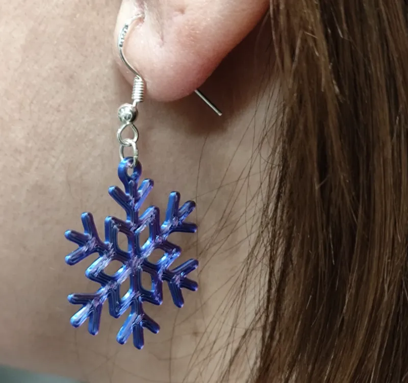 Snowflake earrings