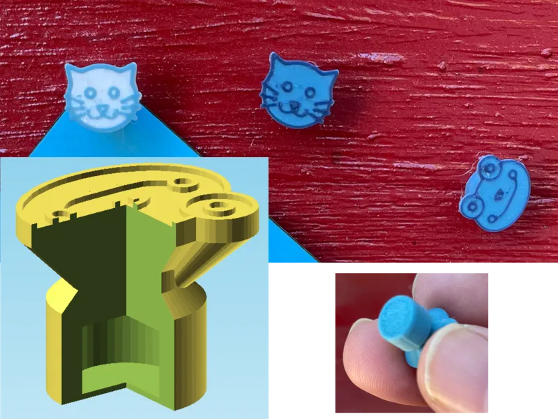 Customizable pushpin magnets with custom artwork