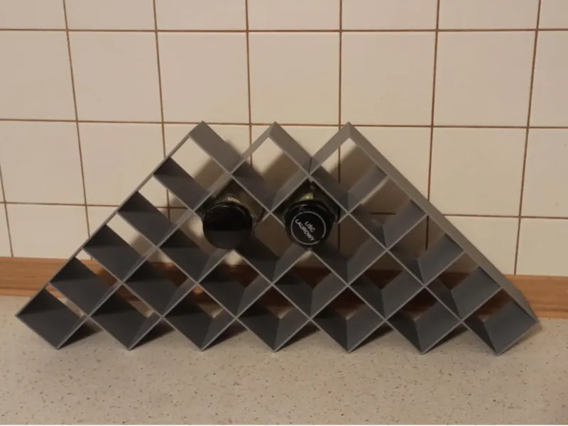 Spice rack - easy print - glued - 25 slots