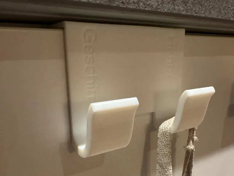 Geschirrtuch Haken für Küche, 25mm breite Türe