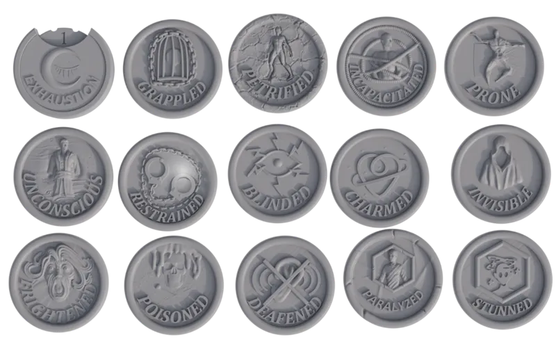 Status Markers for Board Games, DnD