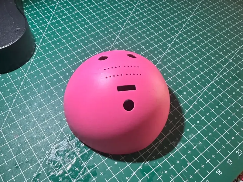 69mm半球外壳厚1mm-带挂耳-stl