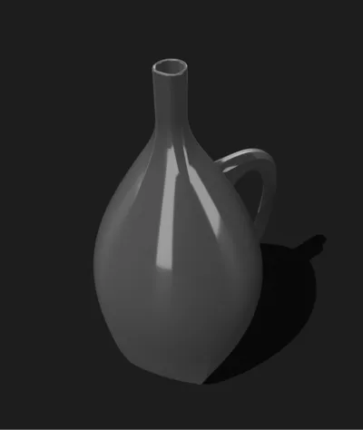 Water vase with handle