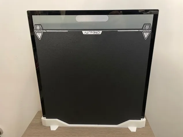 K2 Plus glass and build plates stand support