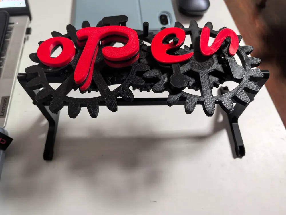 Open-Closed Converter Gear-Driven Business Sign, Open/Closed Gear ...