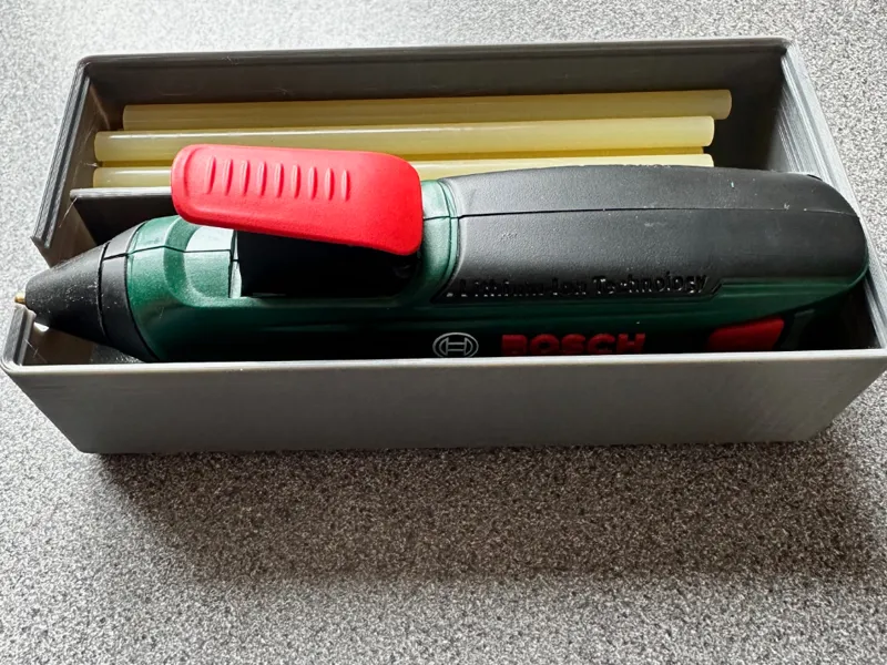 Gridfinity - Bosch cordless glue gun holder