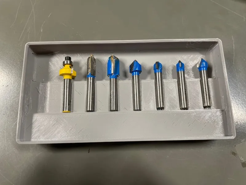 Gridfinity Compact Router Bit Organizer