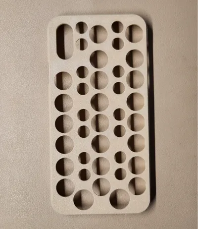 iPhone xs case, heat dissipation phone case (circular hollow sequence design)