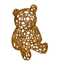 Ours en peluche façon voronoi — photo 1