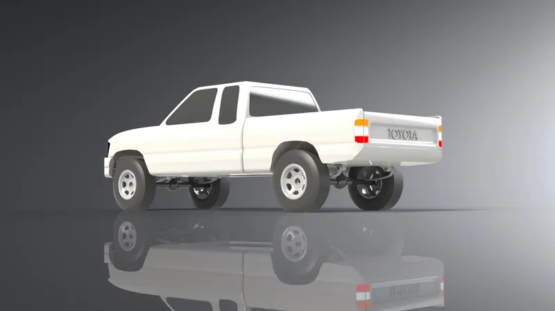 Toyota Hilux Pickup 1991 Ext cab (1:14) Scale