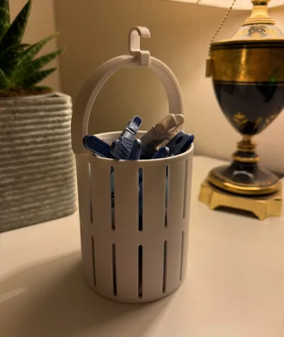 clothespin container