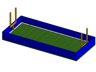 Football Field Food Tray
