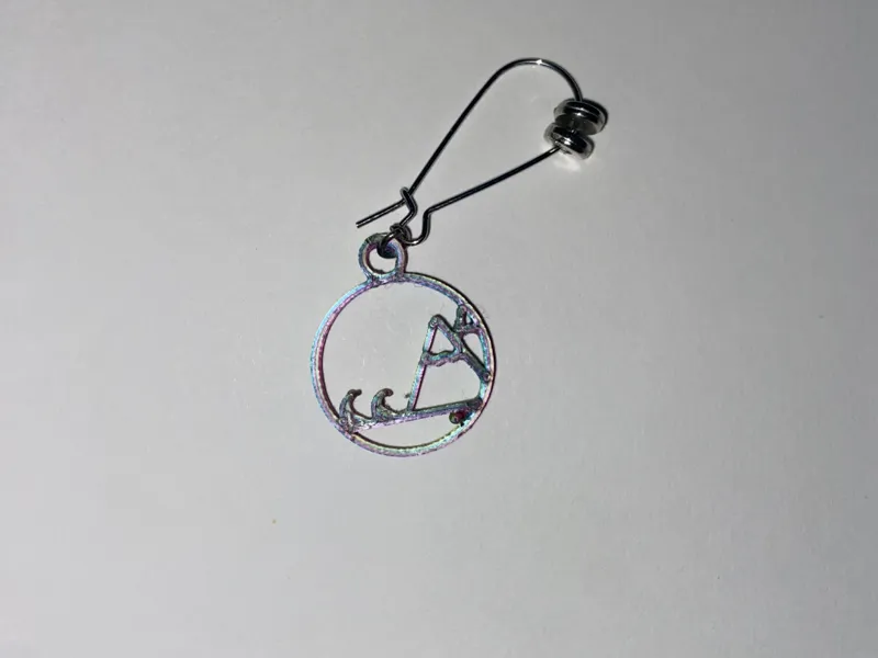 Mountain wave earrings