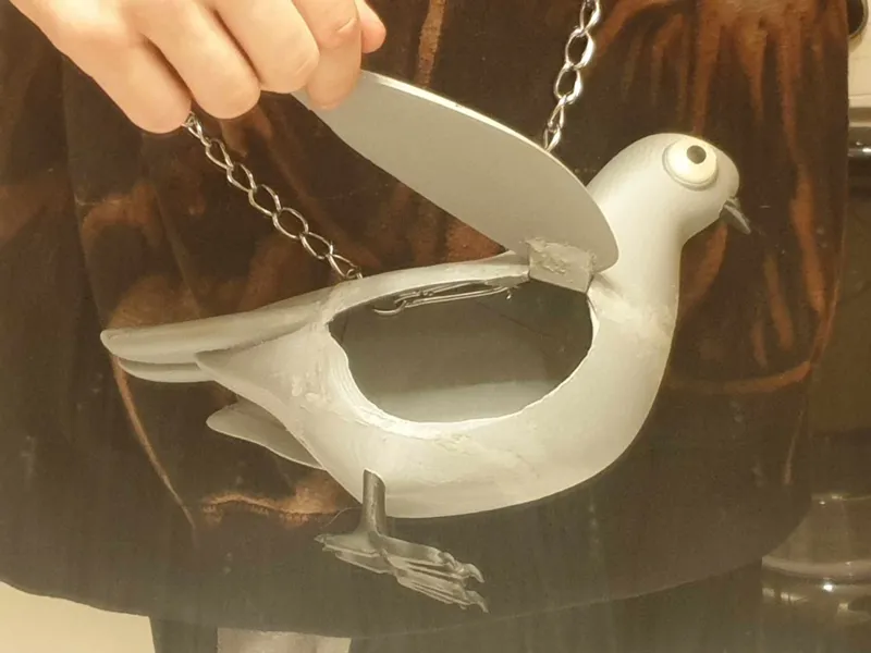 Pigeon Clutch Bag