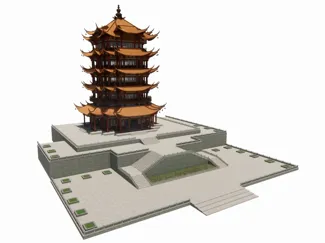 黄鹤楼精细模型