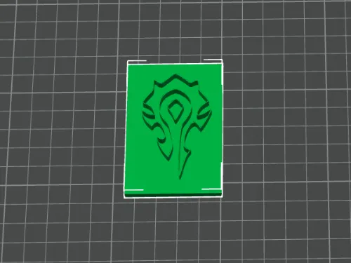 Inverse Warcraft Horde Symbol for leather stamping
