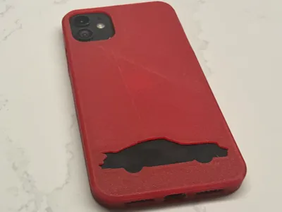 iPhone 11 case with porche g series 81911 cutout