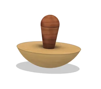 Pottery Bowl Press/Mold (parametric)