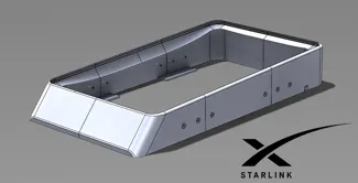 Starlink Flat Mount Socket for Rectangular Dishy
