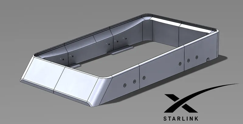 Starlink Flat Mount Socket for Rectangular Dishy